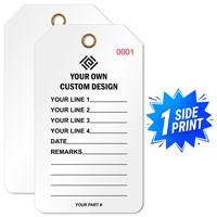Custom Form Style 1 Sided Tag