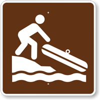 Hand Launch or Small Boat MUTCD Guide Sign