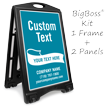 Add Your Text BigBoss Portable Custom Sidewalk Sign