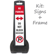No Parking, Do Not Block Driveway Portable Kit