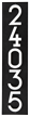 Floating Stand-Off 5-Number Vertical Sign Plaque With Modern Font